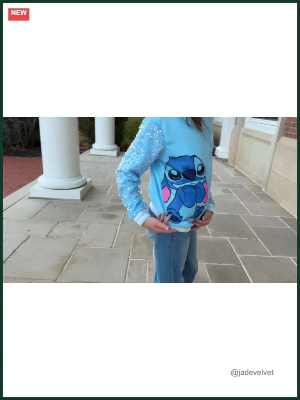 Girls Hooded Sweatshirt Jacket Sequin Stitch Full Zip